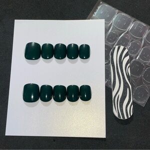 🍂 10 Press-on Nails ~ Wilderness ~ Size Medium